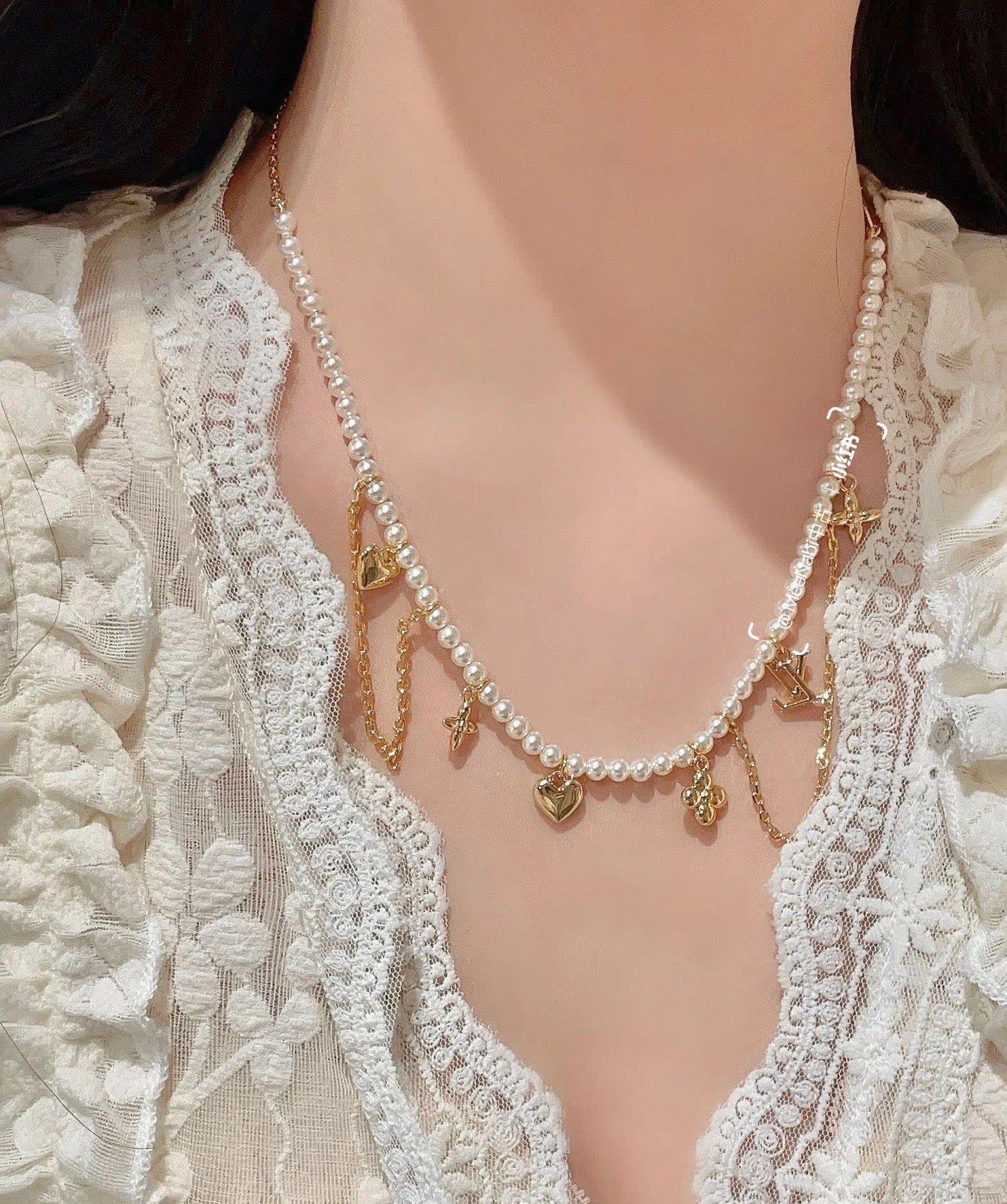 Louis Vuitton Pearl Anklet with Charms